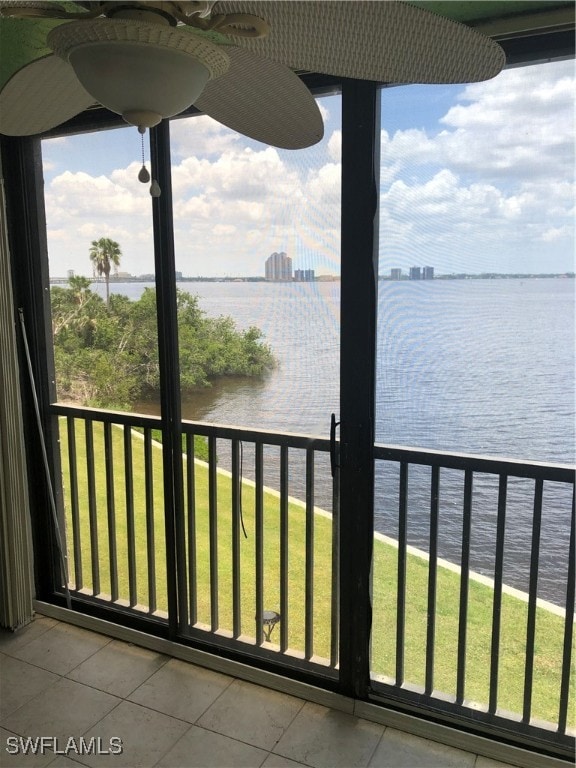 view of water feature