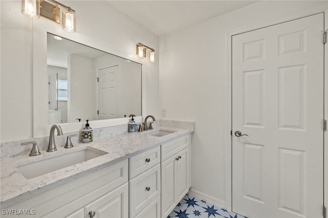 bathroom featuring vanity