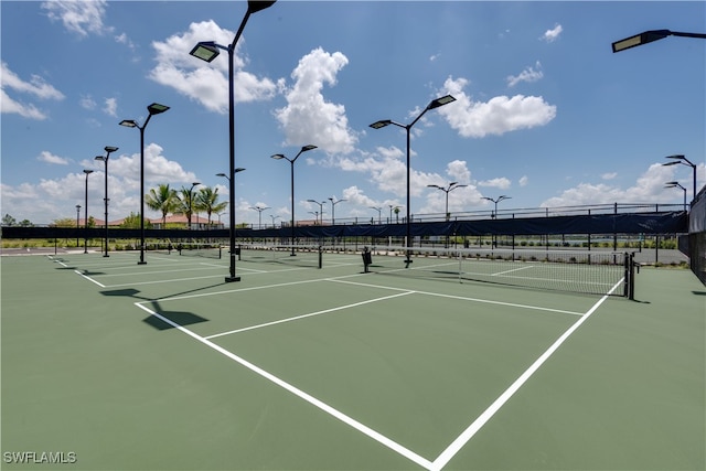 view of tennis court