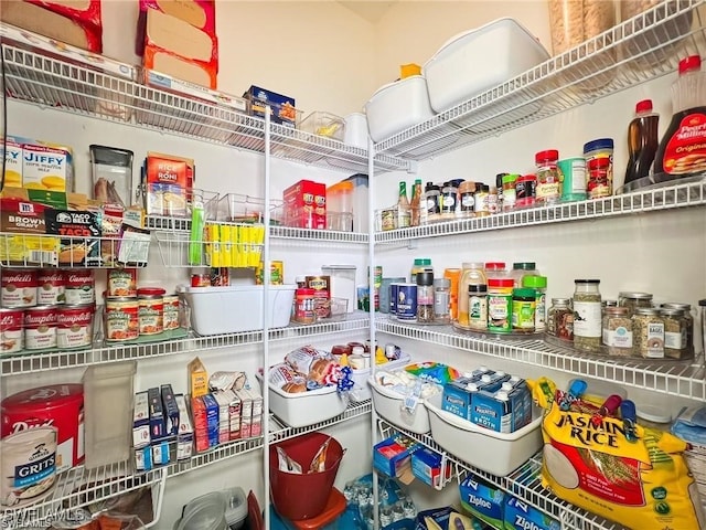 view of pantry