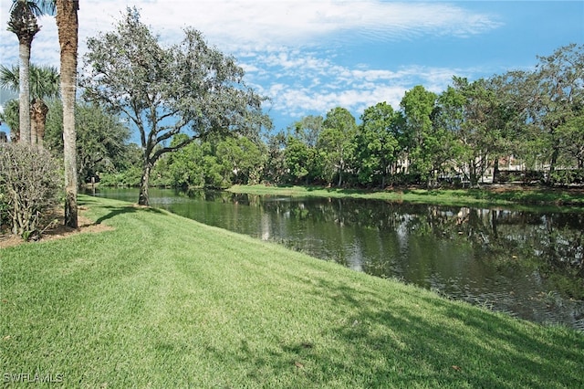 view of water feature