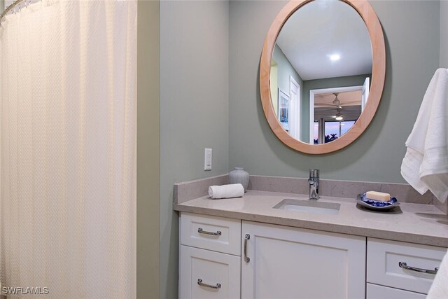 bathroom featuring vanity