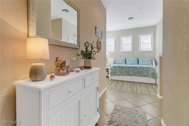 view of tiled bedroom