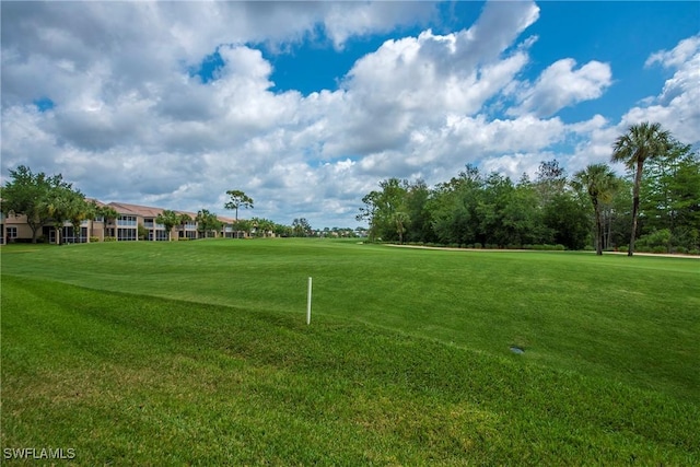 surrounding community featuring a yard