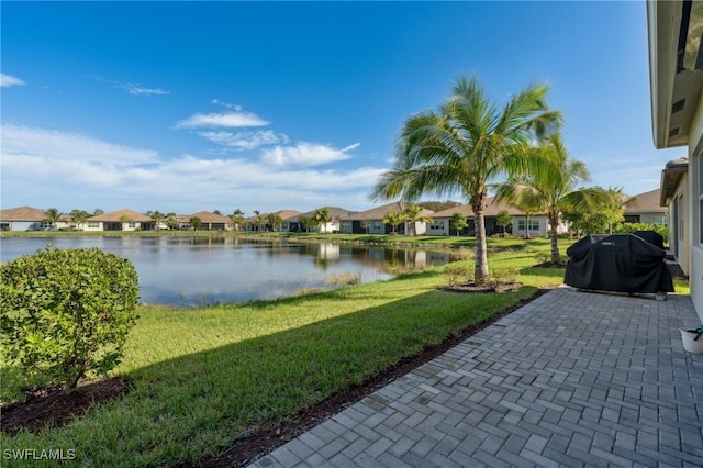 view of water feature featuring a residential view