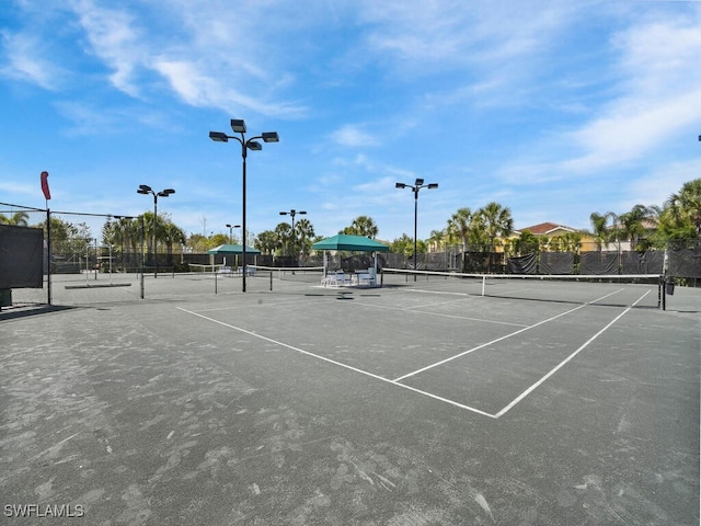 view of tennis court