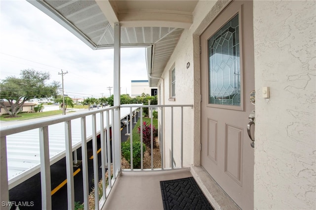 view of balcony