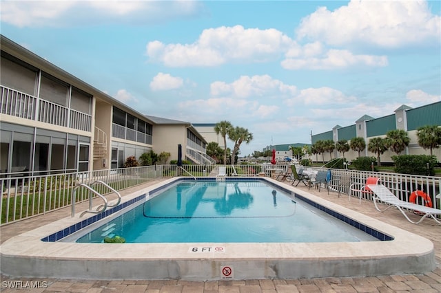 view of pool