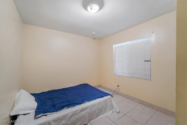 view of tiled bedroom