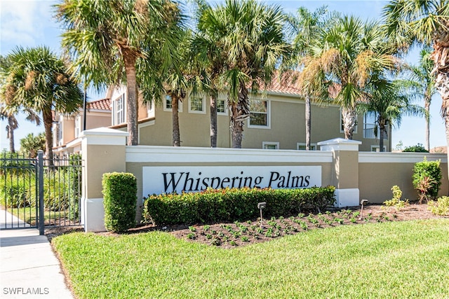 view of community / neighborhood sign