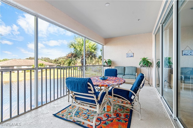 view of sunroom / solarium