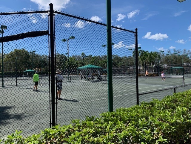 view of tennis court