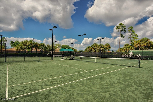 view of tennis court