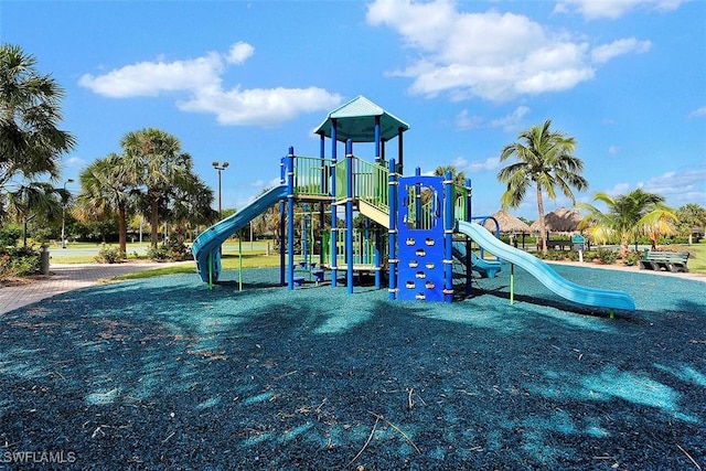 view of play area