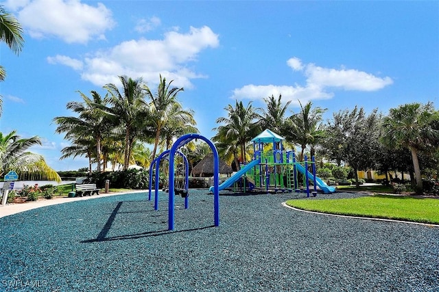 view of jungle gym