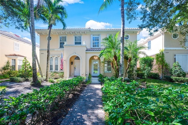 view of mediterranean / spanish house