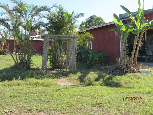 view of yard