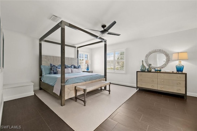 5908 Via Lugano, Naples, FL 34108 - bedroom with baseboards and a ceiling fan