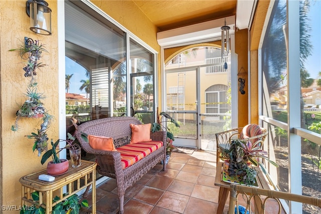 view of sunroom / solarium