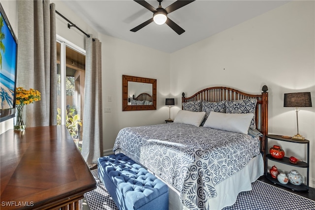 12656 Grandezza Cir, Estero, FL 33928 - carpeted bedroom with a ceiling fan