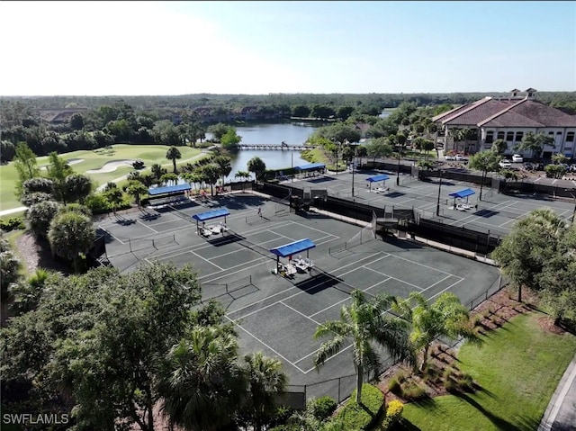 12656 Grandezza Cir, Estero, FL 33928 - bird's eye view of a nearby body of water and a golf course