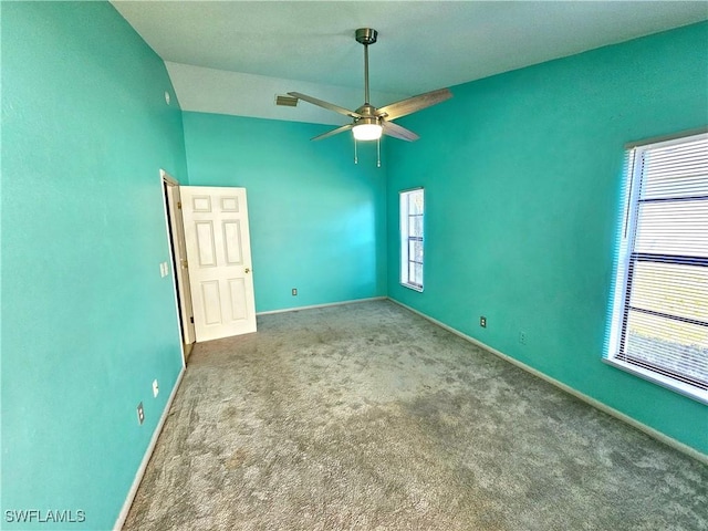 2935 SW 1st Pl, Cape Coral, FL 33914 - spare room with carpet flooring, plenty of natural light, visible vents, and ceiling fan