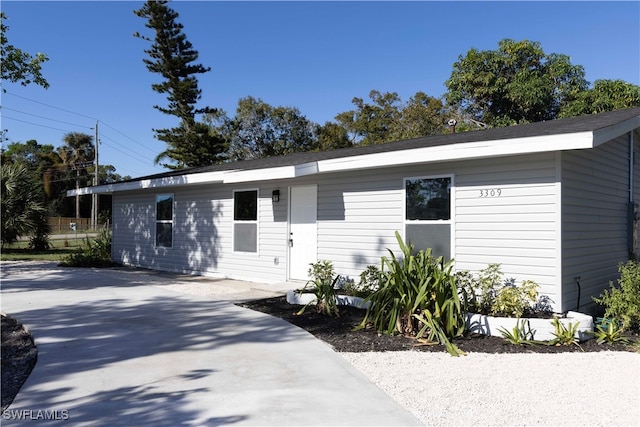 view of ranch-style house