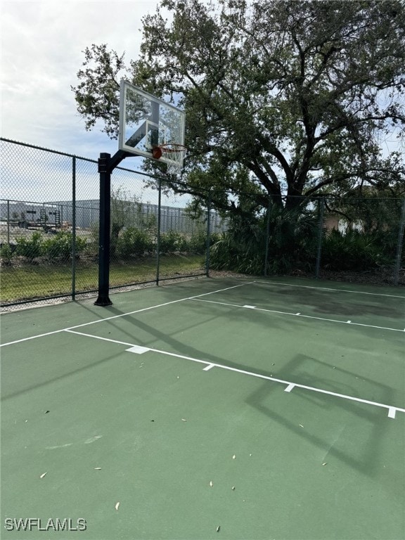 view of sport court