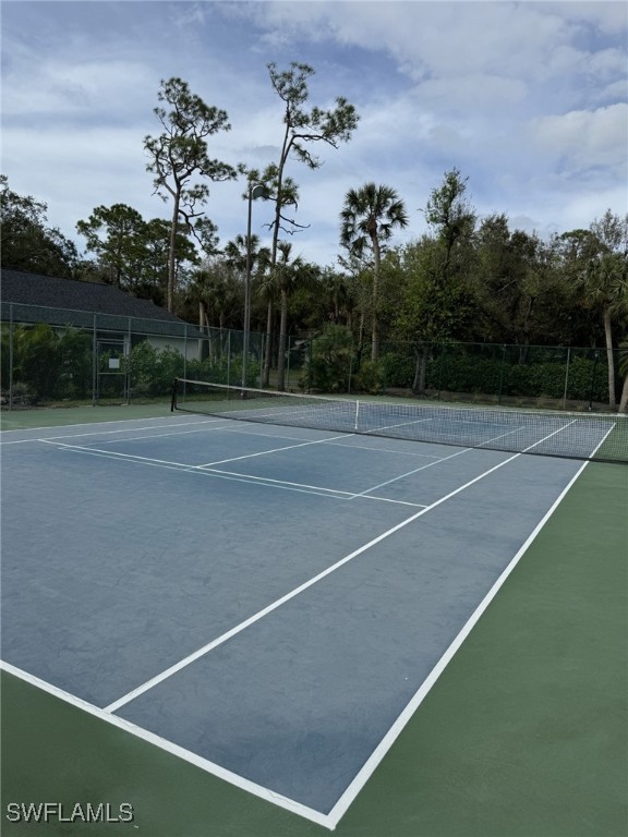 view of tennis court