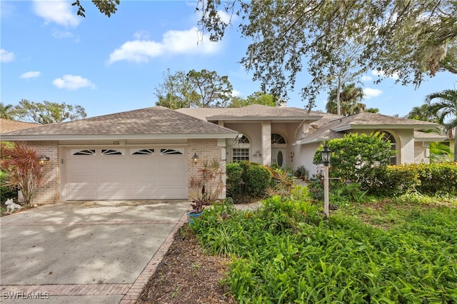 ranch-style house with a garage