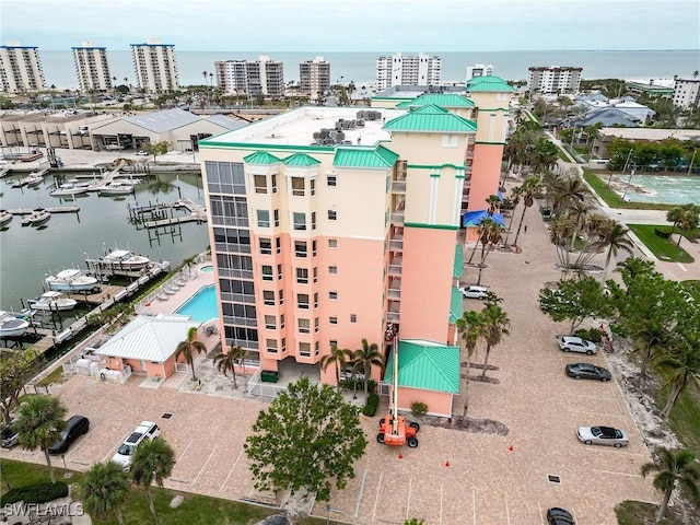170 Lenell Rd Unit 501, Fort Myers Beach, FL 33931 - bird's eye view of a nearby body of water and a pool