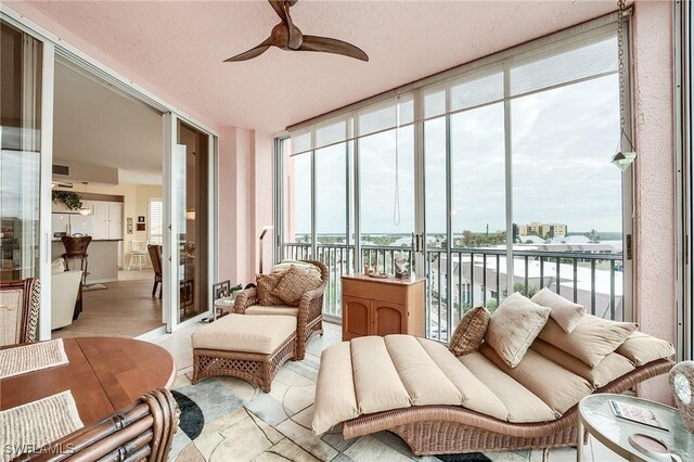 170 Lenell Rd Unit 501, Fort Myers Beach, FL 33931 - view of sunroom / solarium