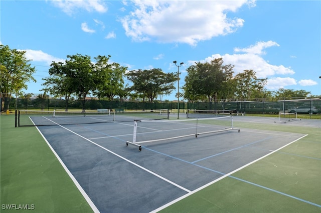 view of tennis court