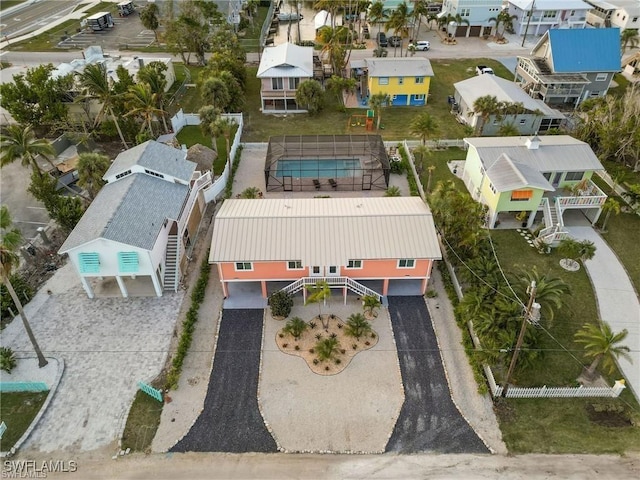 113/115 Bahia Viaduct, Fort Myers Beach, FL 33931 - aerial perspective of suburban area featuring a pool