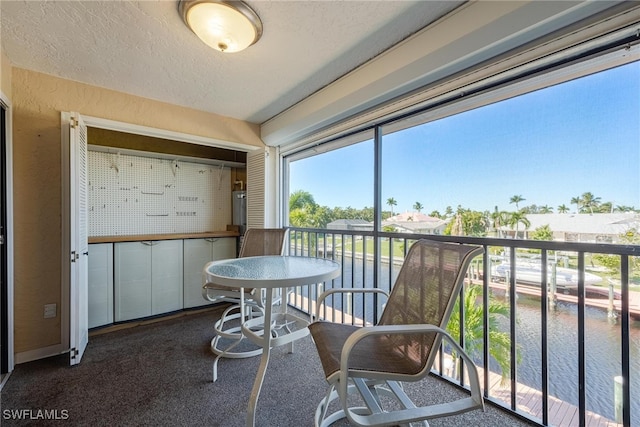 view of sunroom