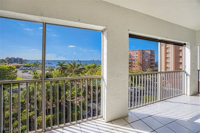 unfurnished sunroom featuring plenty of natural light