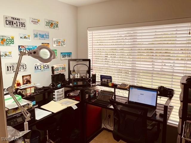 view of home office