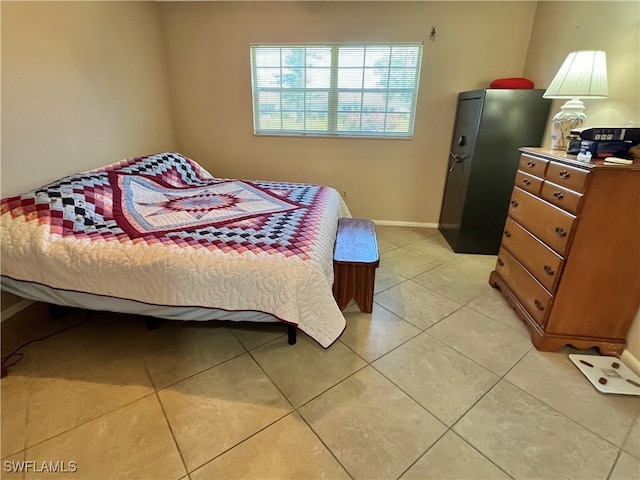 view of tiled bedroom