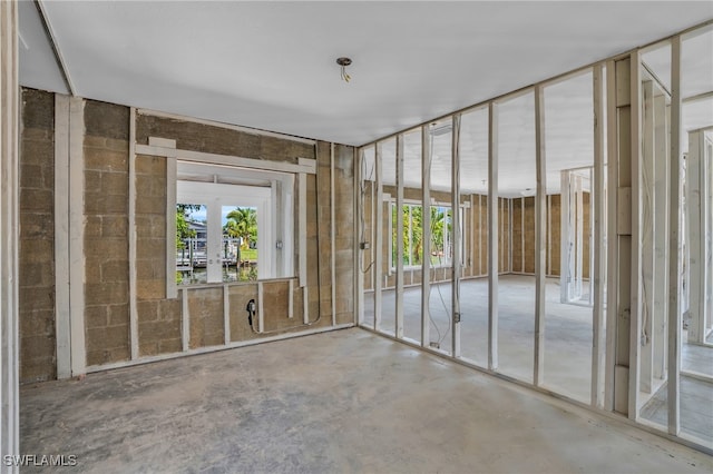 miscellaneous room featuring concrete flooring