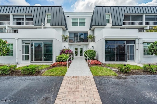 exterior space featuring french doors