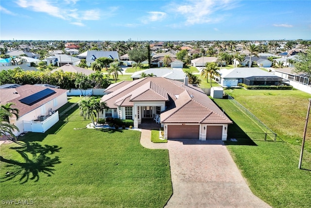 bird's eye view featuring a residential view