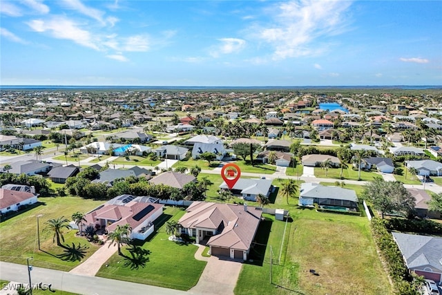 aerial view featuring a residential view