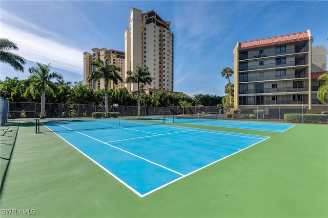 view of tennis court