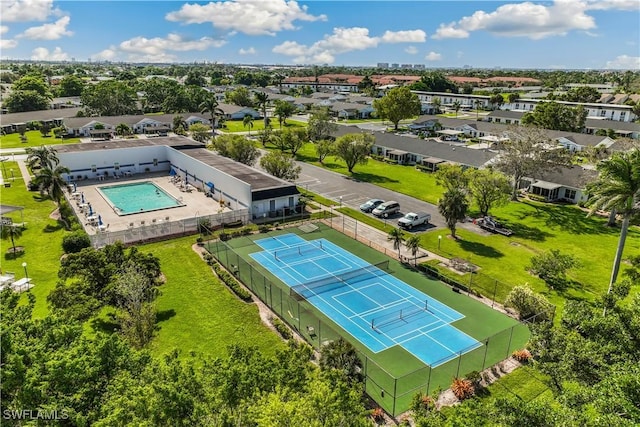 6842 Bogey Dr, Fort Myers, FL 33919 - aerial view of a pool