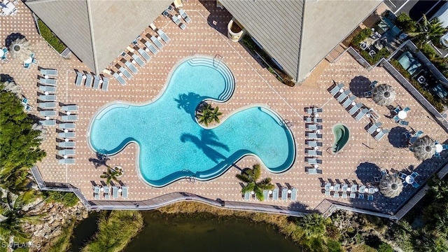 14531 Abaco Lakes Dr Unit 103, Fort Myers, FL 33908 - drone / aerial view of a pool area
