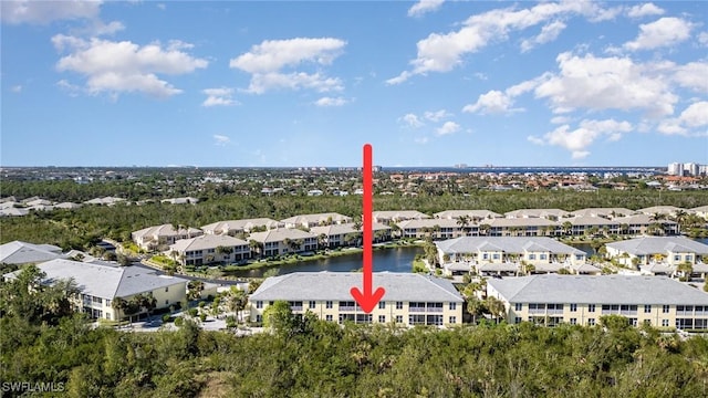 14531 Abaco Lakes Dr Unit 103, Fort Myers, FL 33908 - aerial view of residential area featuring a nearby body of water