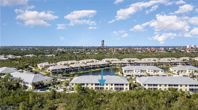 14531 Abaco Lakes Dr Unit 103, Fort Myers, FL 33908 - aerial perspective of suburban area with a large body of water