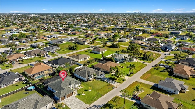 bird's eye view featuring a residential view