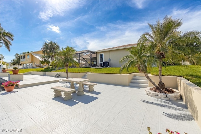 surrounding community featuring a yard and a patio area