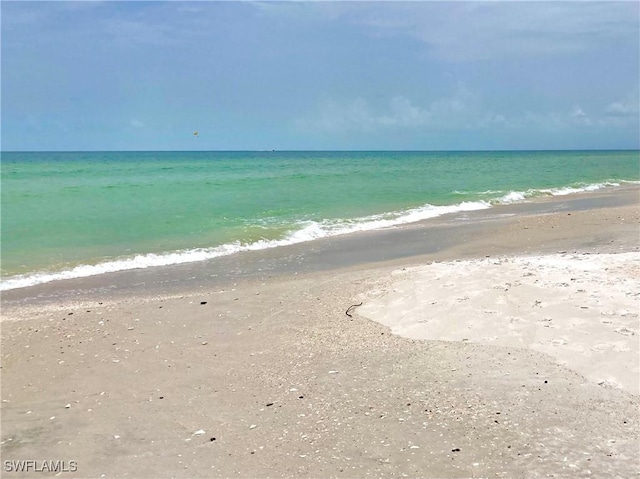 property view of water with a view of the beach